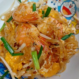 ผัดเส้นเล็กใส่กุ้ง