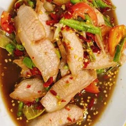 ตำถั่วหมูตกครก