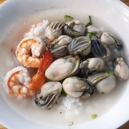 ข้าวต้มหอยนางรม+กุ้ง