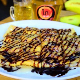 โรตี-กล้วยราดช็อคโกแลต