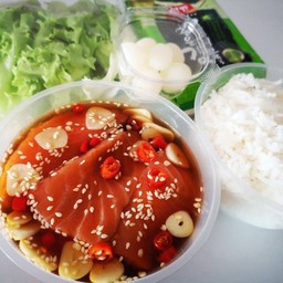 แซลม่อนดองซีอิ้วเกาหลี