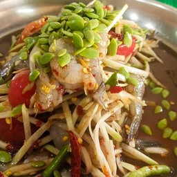 ตำกุ้งสด