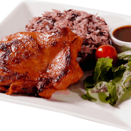 สเต็กไก่สไปซี่ และ ข้าวไรซ์เบอร์รี่  1 PC