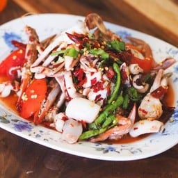 เหลาทะเล (ปูม้า,กุ้ง,หมึก)