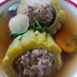 มะระยัดไส้หมูสับ