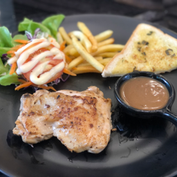 สเต็กไก่พริกไทยดำ