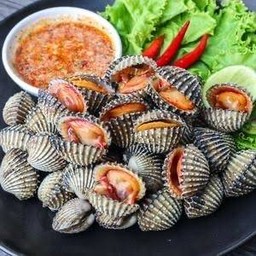 หอยแครงลวก