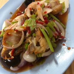 ยำหมูกรอบ