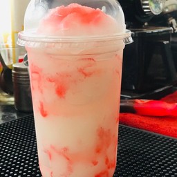 ลิ้นจี่โซดาปั่น แก้ว 22 oz