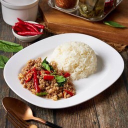 ข้าวกะเพราหมูสับ