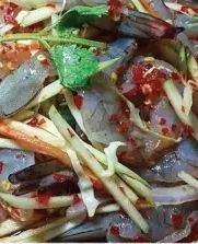 ตำม่วงปลาร้ากุ้งสด