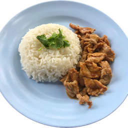 หมูหวานราดข้าว