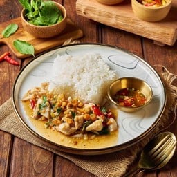 ข้าวราดกะเพราปูเล็ก