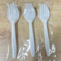 ชุดช้อน+ส้อม พลาสติก