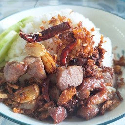 ร้านจันข้าวกระเพรา ข้าวหมูส้มทอด