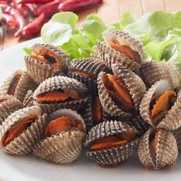 หอยเเครงลวก 40.-