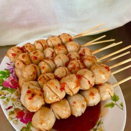 ลูกชิ้นหมูปิ้ง (ชุดเล็ก2ไม้)