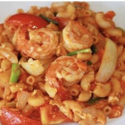 มักกะโรนีกุ้ง