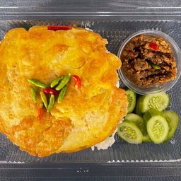 ข้าวน้ำพริกมะขาม+ไข่เจียว