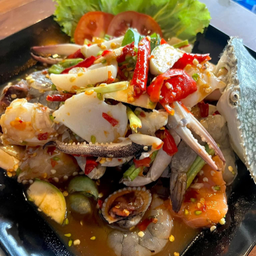 ตำเหลาปลาร้ารวมทะเล