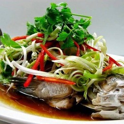 ปลากะพงนึ่งซีอิ๊ว