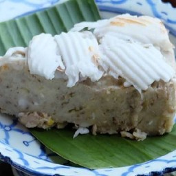 ขนมกล้วยมะพร้าวอ่อน