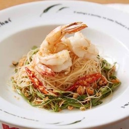 ครัวเจ้ง้อ - เส้นหมี่ผัดกะเฉดกุ้งแชบ๊วย , หมูกรอบ , เป็ดย่าง