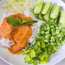 ขนมจีนน้ำยากะทิ & น้ำยาป่า (คุณวา)