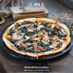 พิซซ่าผักโขมเบค่อน