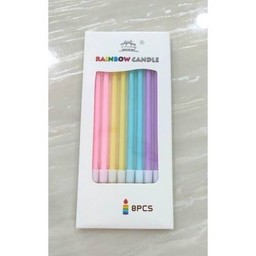 เทียนตรงยาวสีพาสเทล