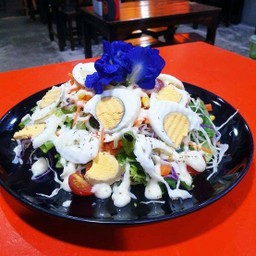 สลัดผัก+ไข่