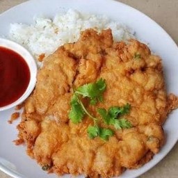 ข้าวไข่เจียวหมูสับ ไข่ 2 ฟอง