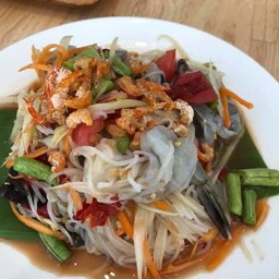 ตำซั่วเส้นเล็กกุ้งสด