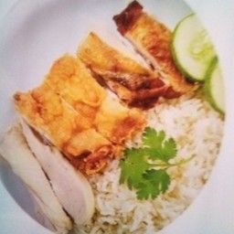 [ร้านข้าวมันไก่โกป๊อก]ข้าวมันไก่ 3 อย่าง