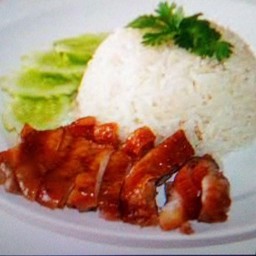 [ร้านข้าวมันไก่โกป๊อก] ข้าวมันไก่ย่าง