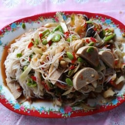 ตำซั่ว หอยเชอรี่ หมูยอ