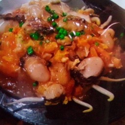 [ร้านสยามอัมพวา] ออส่วนนางรมกระทะร้อน