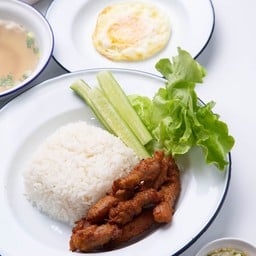 ข้าวหมูทอด