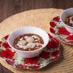 สาคูต้นแท้เปียกลำไย