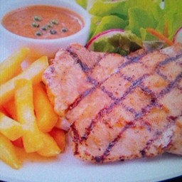 [ร้านสเต๊กบีเทสตี้] สเต๊กไก่พริกไทยดำ
