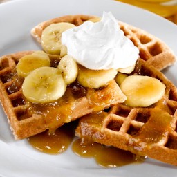 Caramel Banana Waffle