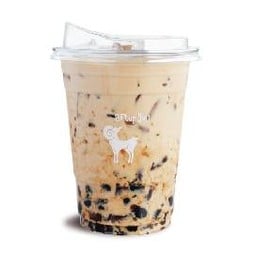 Boba caramel cream tea