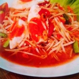 [ร้านตำแซ่บ ณ ริมโขง] ตำไทยไข่เค็ม