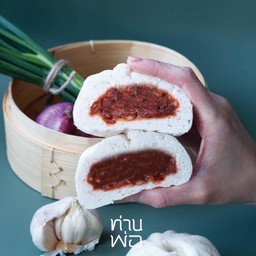 ซาลาเปาหมูแดง แป้งโฮลวีท