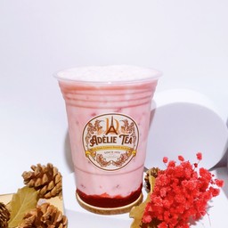 Strawberry Milk สตอเบอรี่นมสด แก้ว 16 ออนซ์