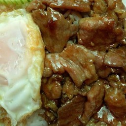 ข้าวหน้าหมูหวาน ราดข้าว