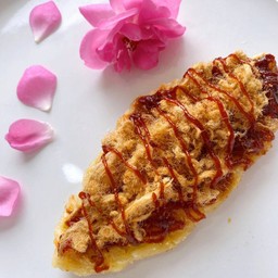 ครอฟเฟิล พริกเผาหมูหยองน้ำสลัด