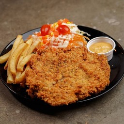 สเต๊กไก่ทอด