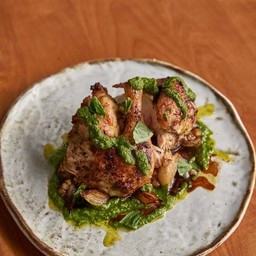 Wood oven roasted chicken