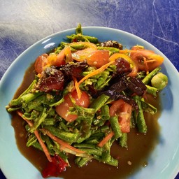 ตำถั่ว(ฝักยาว)